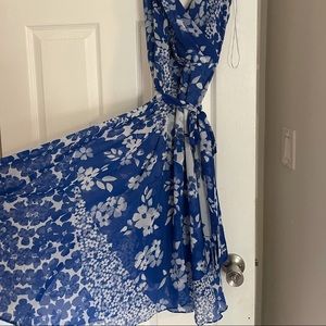 Blue/white floral DKNY dress